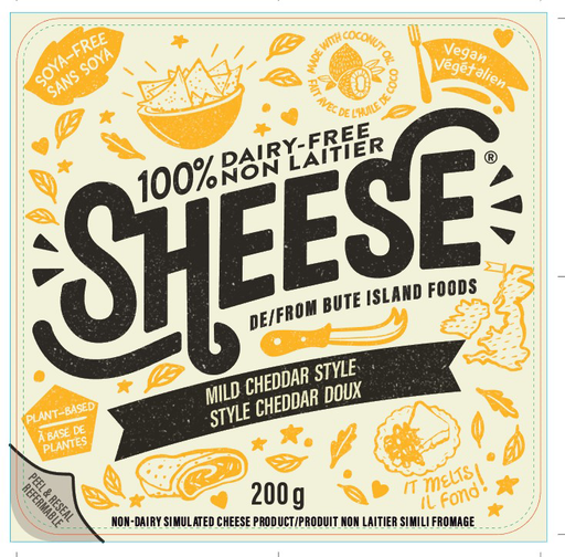 Sheese - Dairy-Free Mild Cheddar Cheese Style Block, 200g