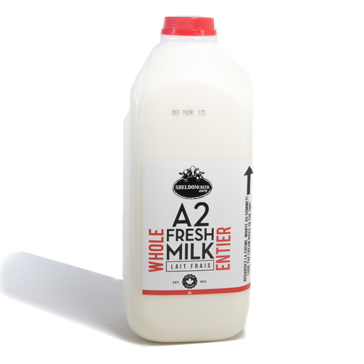 Sheldon Creek Dairy - A2 Fresh Whole Milk, 2L
