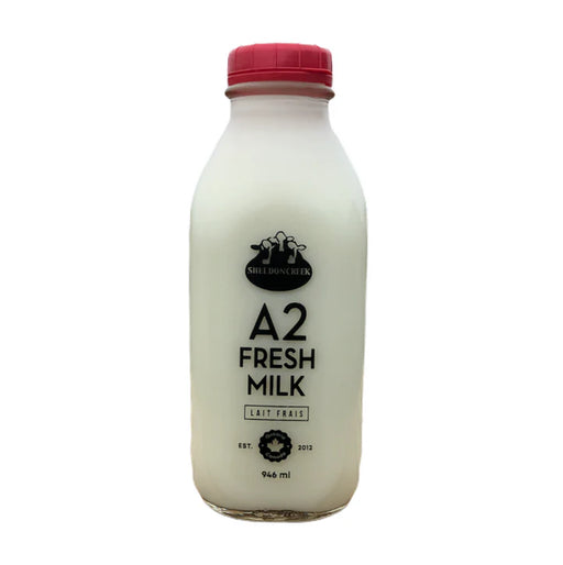 Sheldon Creek Dairy - A2 Fresh Whole Milk, 1QT