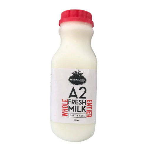 Sheldon Creek Dairy - A2 Fresh Whole Milk, 350ml