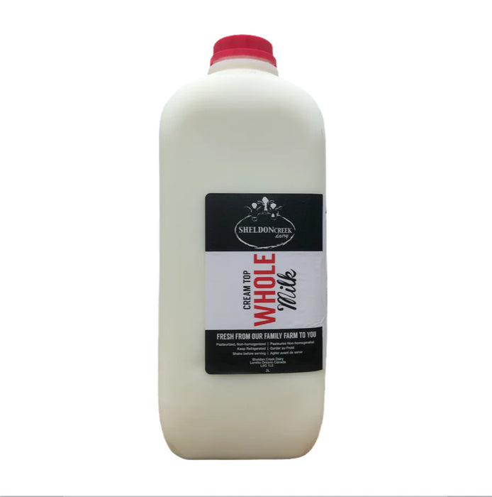 Sheldon Creek Dairy - Whole Milk, 2L
