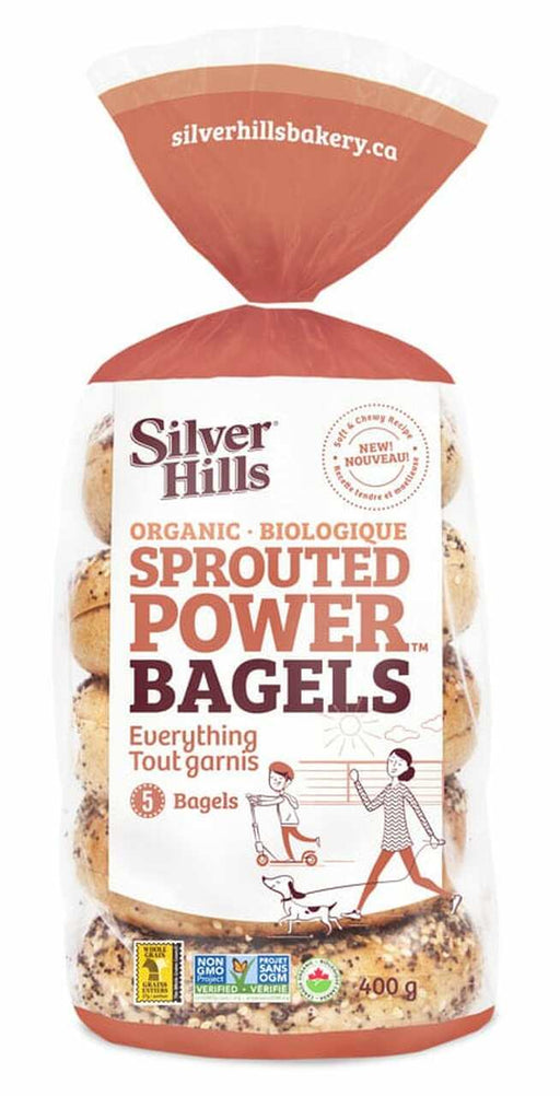 Silver Hills - Organic Sprouted Power Bagels - Everything, 400g