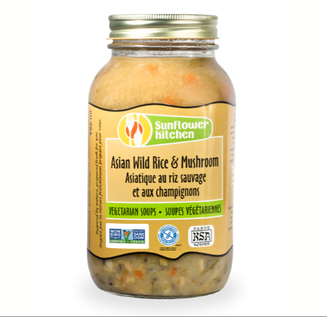 Sunflower Kitchen - Asian Wild Rice & Mushroom Soup (Low Fat), 956ml