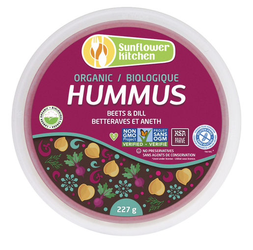 Sunflower Kitchen - Organic Beet & Dill Hummus, 227g