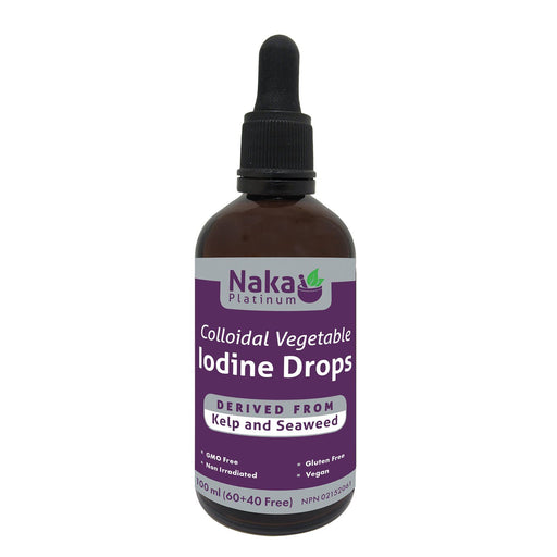 Naka Platinum - Colloidal Vegetable Iodine Drops, 100mL