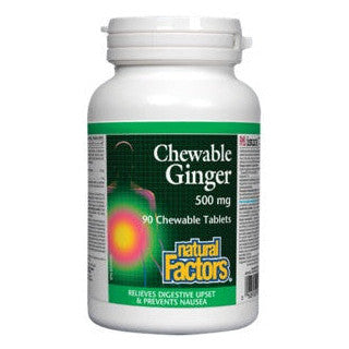 Natural Factors - Ginger Chewables 500mg, 90 chew tabs