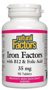 Natural Factors - Iron Factors, 90 Tablets