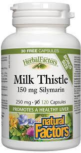 Natural Factors - Milk Thistle 150mg Silymarin, 120 CAPS