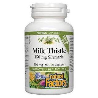 Natural Factors - Milk Thistle 150mg Silymarin, 120 CAPS