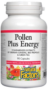 Natural Factors - Pollen Plus Energy, 90 caps