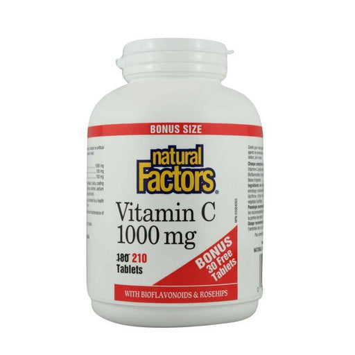 Natural Factors - Vitamin C 1000mg - Bonus	210 CAPS
