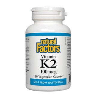 Natural Factors - Vitamin K2 - 120  CAPSULES