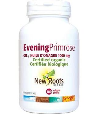 New Roots Herbal - Evening Primrose Oil (1000mg), 180 softgels