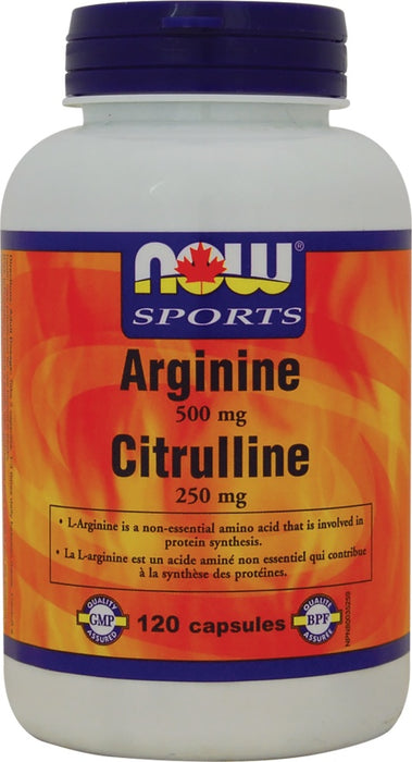 NOW Arginine & Citrulline 120 caps