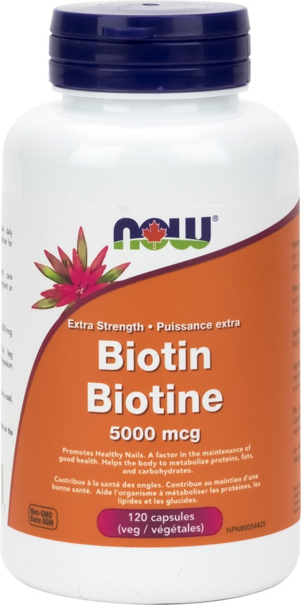 NOW Biotin 5000mcg 120 vcaps