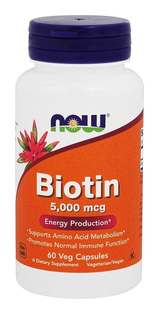 NOW - Biotin 5000mcg - 60 caps
