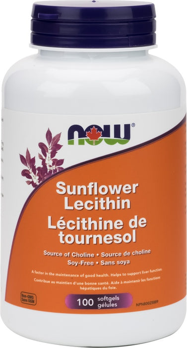 NOW Sunflower Lecithin 100 softgels