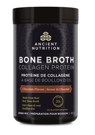Ancient Nutrition - Bone Broth Collagen Protein - Chocolate, 357g