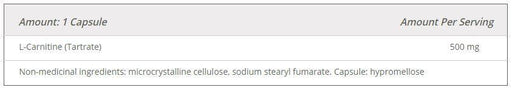 AOR - L-Carnitine 500mg, 120 Caps