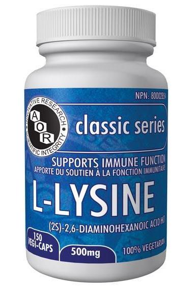 AOR - L-Lysine, 150 Caps