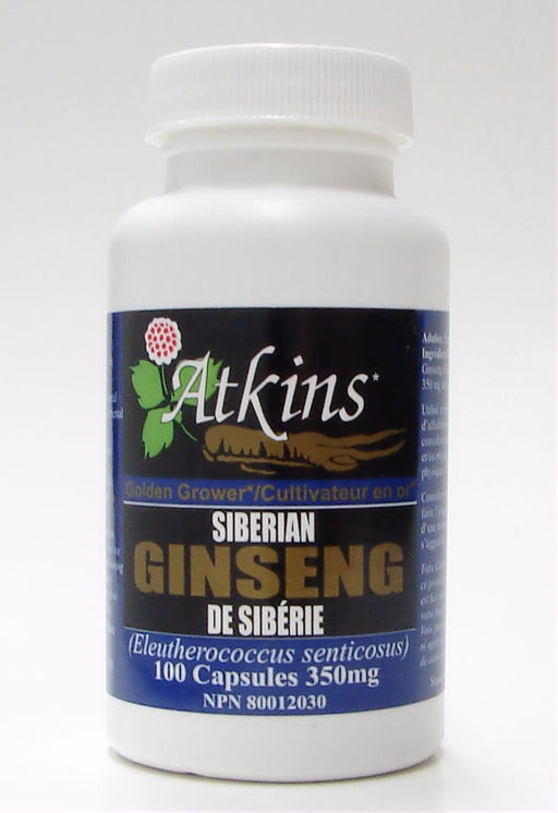 Atkins Ginseng Farm - Siberian Ginseng, 100 caps
