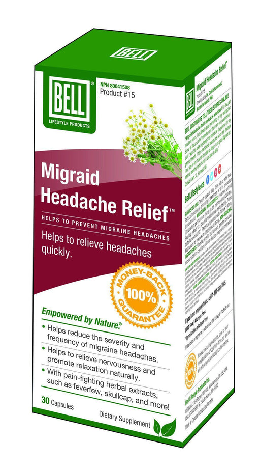 Bell - Migraid Headache Relief, 30 caps