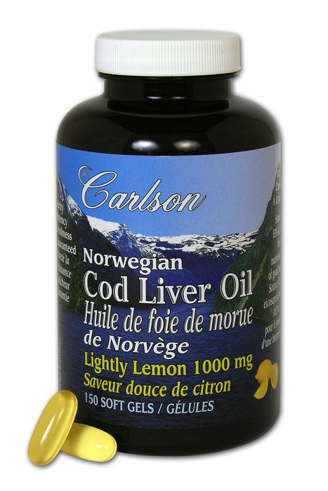 Carlson - Cod Liver Oil Lemon, 150softgels