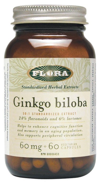 Flora - Ginkgo Biloba, 60 caps