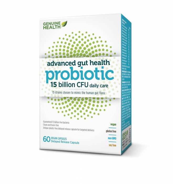 Genuine Health Advanced Gut Health 15b - 60 capsules