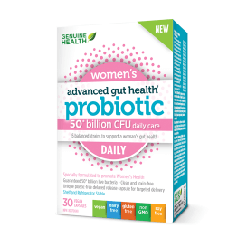 Genuine Health - Advanced Gut Health Probiotic Women's Daily, 30 Caps