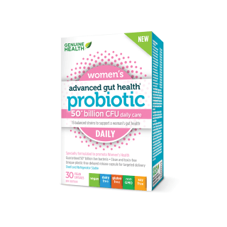 Genuine Health - Advanced Gut Health Probiotic Women's Daily, 30 Caps