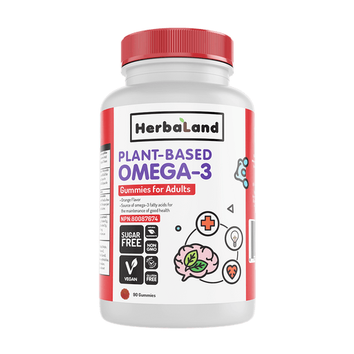 Herbaland - Gummies for Adults, Plant-Based Omega-3, 90 count