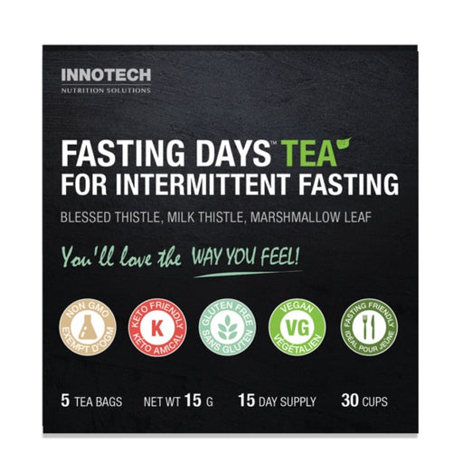 Innotech Nutrition - Fasting Days TEA – Herbal Tea for Intermittent Fasting Support – 2 Week Supply -360g