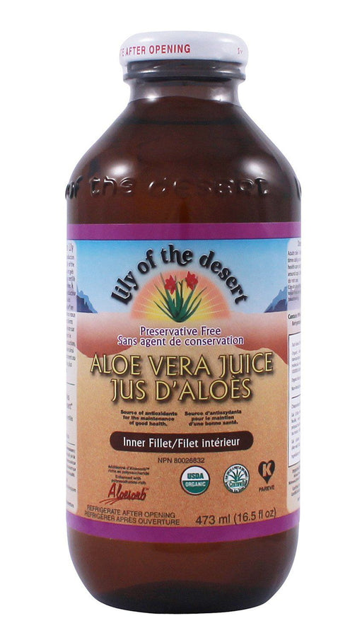 Lily of the Desert - Preservative Free Inner Fillet Aloe Juice, 473ml