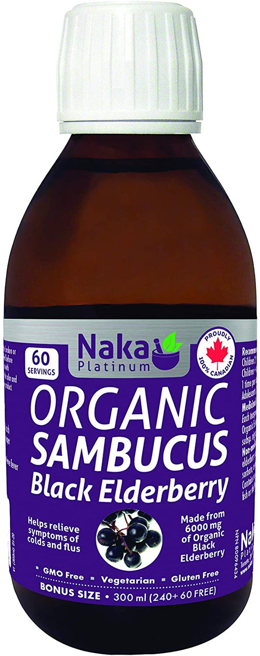 Naka - Organic Black Elderberry Syrup, 300ml