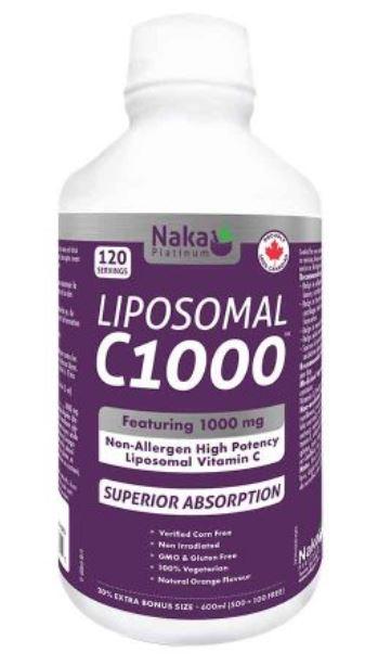 Naka Platinum - Liposomal C1000, 600mL