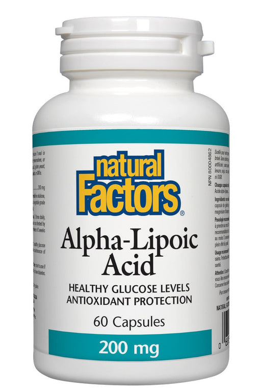 Natural Factors - Alpha-Lipoic Acid - 200mg, 60 capsules