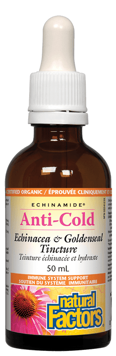 Natural Factors - Anti-Cold Echinacea & Goldenseal Tincture, 50ml