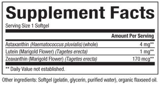 Natural Factors - Astaxanthin Plus 4mg, 60 softgels