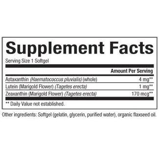 Natural Factors - Astaxanthin Plus 4mg, 60 softgels