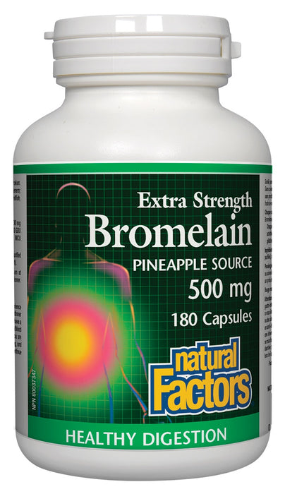 Natural Factors - Bromelain Extra Strength, 180 Capsules