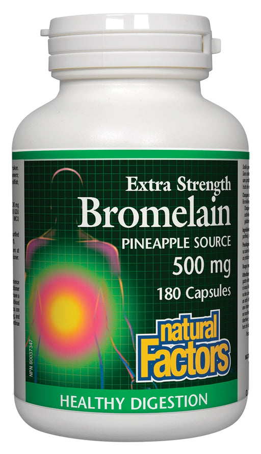 Natural Factors - Bromelain Extra Strength, 180 Capsules