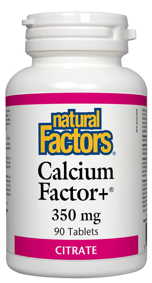 Natural Factors - Calcium Factor+® 350 mg, 90 tablets