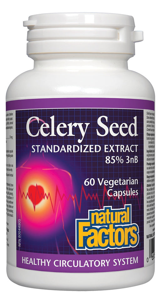Natural Factors - Celery Seed, 60 vegetarian capsules