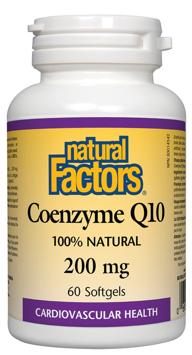 Natural Factors - Coenzyme Q10 - 200mg -60 softgels