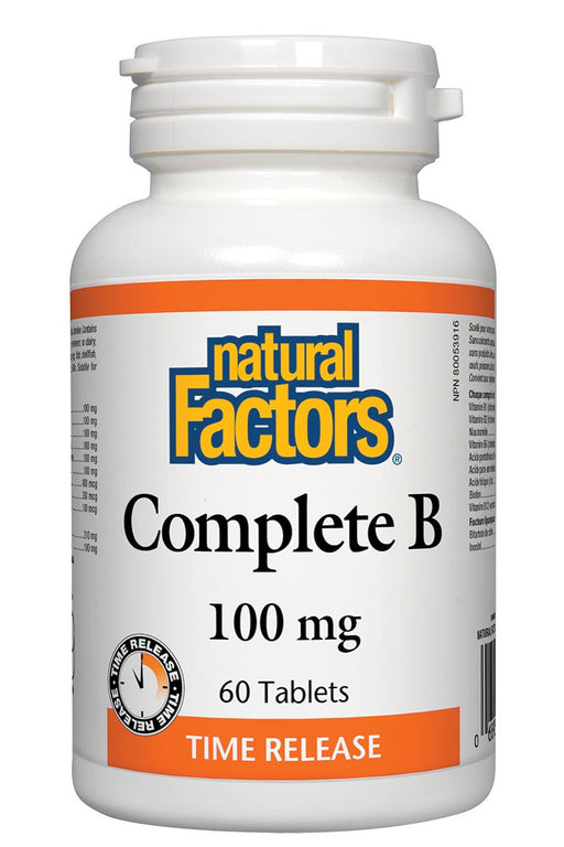 Natural Factors - Complete B 100 mg, 60 tablets