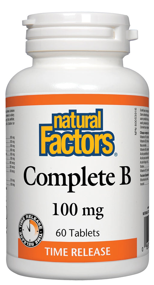 Natural Factors - Complete B 100 mg, 60 tablets