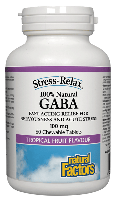Natural Factors - Gaba, 60 chewable tablets