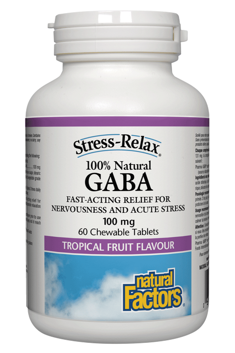 Natural Factors - Gaba, 60 chewable tablets