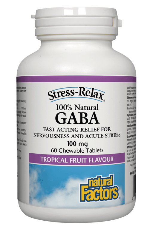 Natural Factors - Gaba, 60 chewable tablets